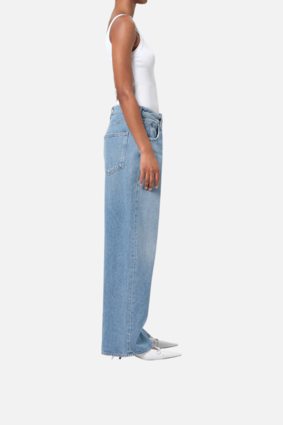 Agolde Women's Vana Fold Jean in Mantra – back view
