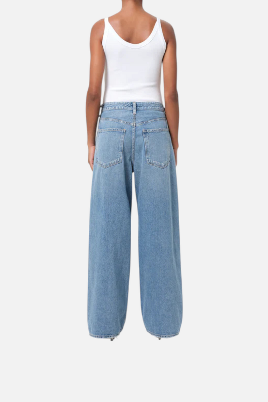 Agolde Women's Vana Fold Jean in Mantra – side view