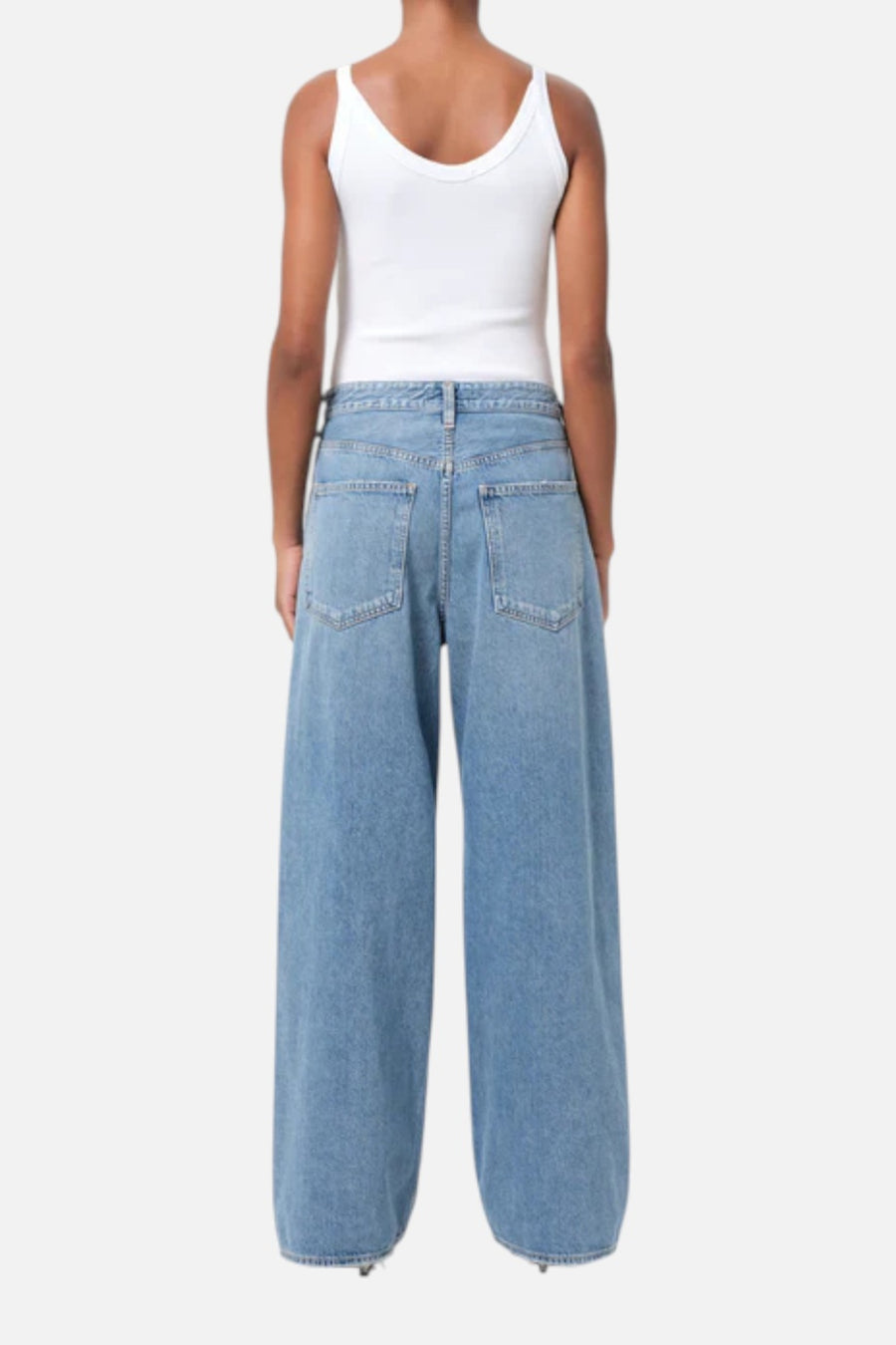 Agolde Women's Vana Fold Jean in Mantra – side view