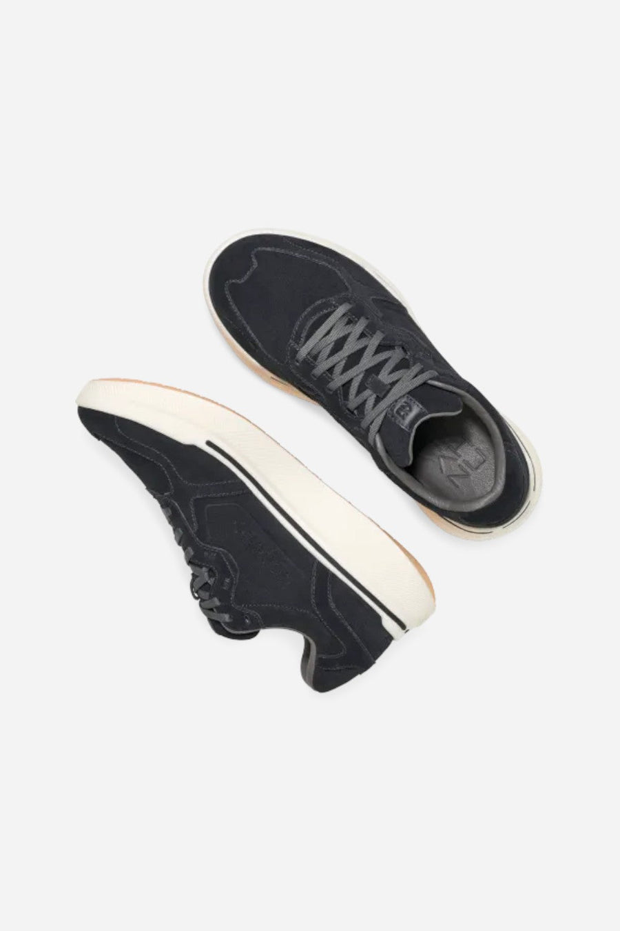 AHNU Women's Sequence 1.1 Suede in Black – flat lay