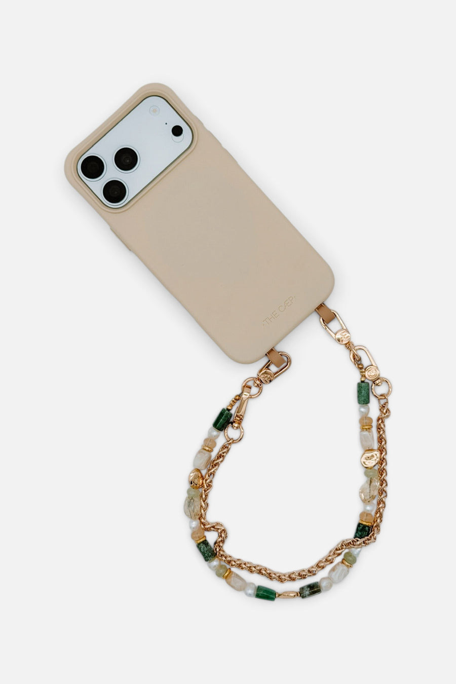 Aire Beaded Phone Strap Wristlet with Gold Hardware – alternate