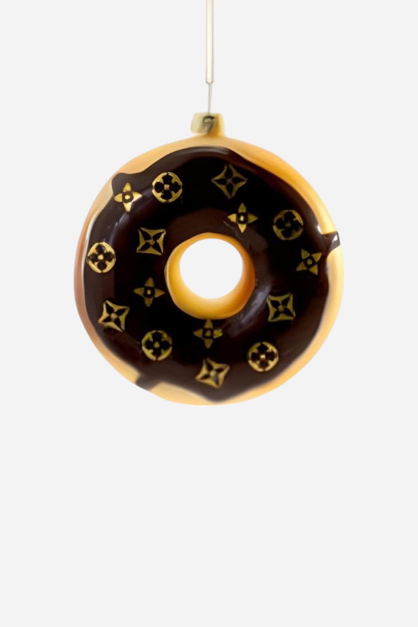 Fashion House Donut Dark Brown Ornament
