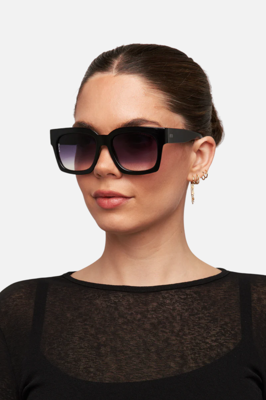 OTRA Eyewear Alba in Black & Smoke Fade