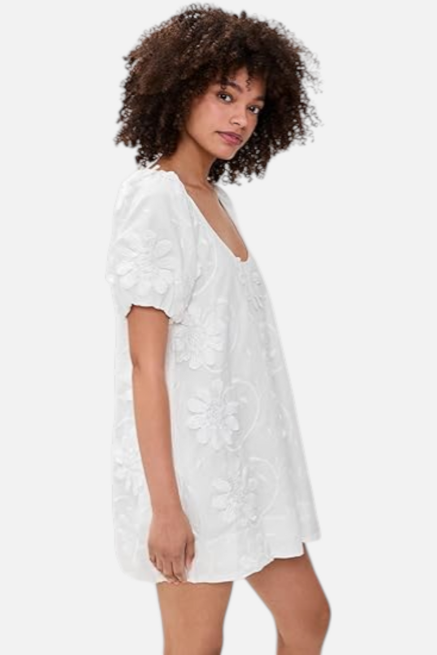 Minkpink Women's Alessia Smock Mini Dress in White