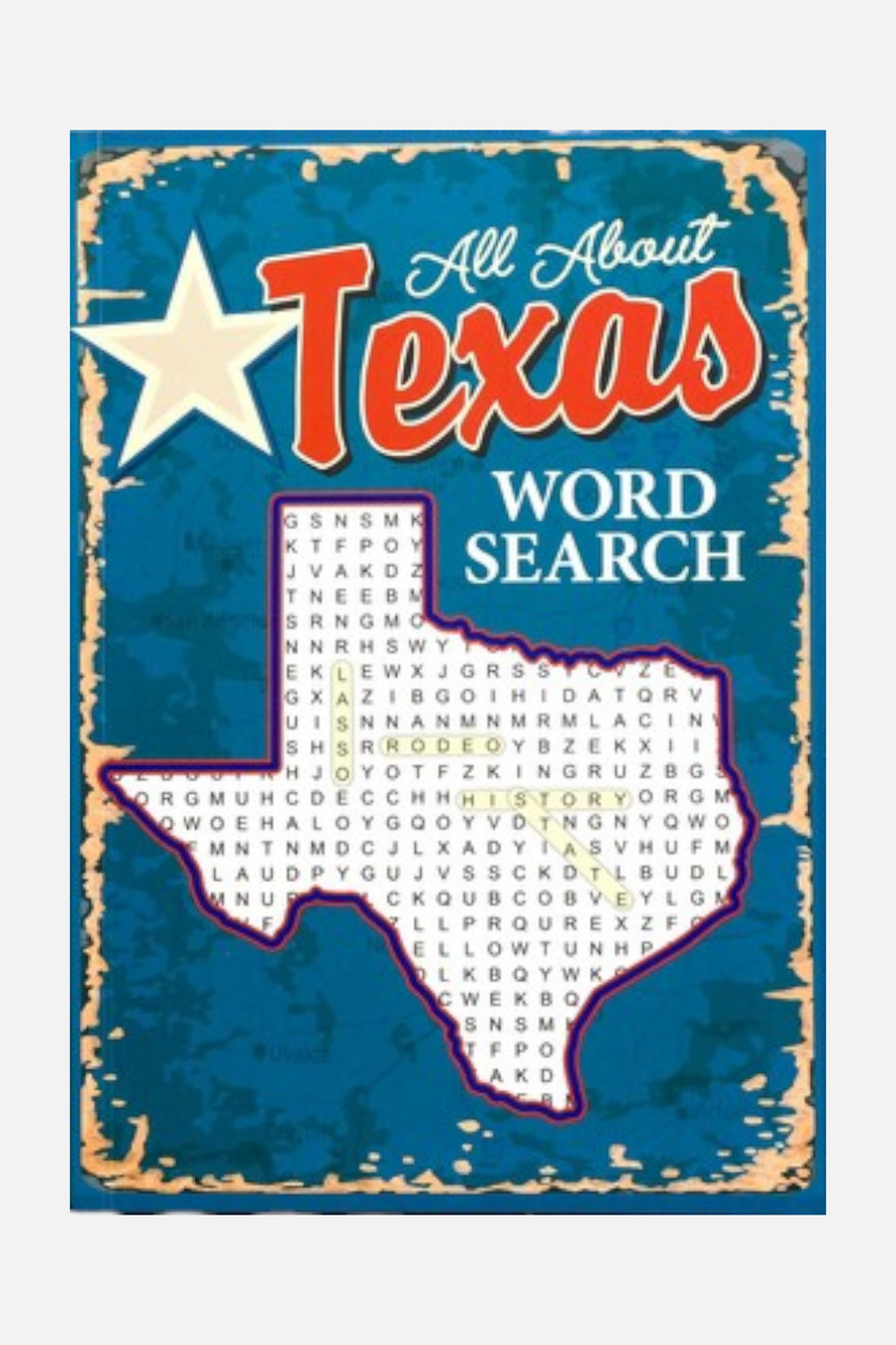 All About Texas Word Search – front view
