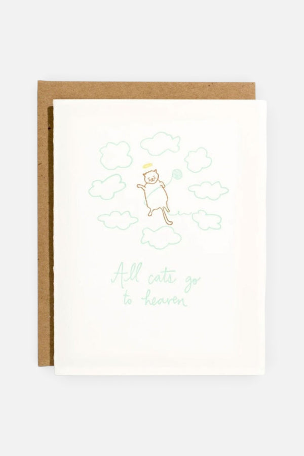 All Cats Go To Heaven Card