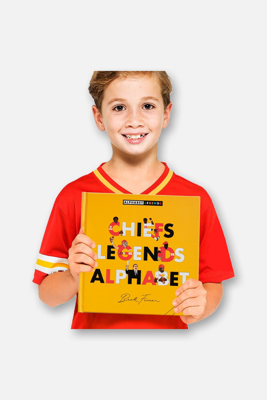 Alphabet Legends Chiefs Legends Book – on model