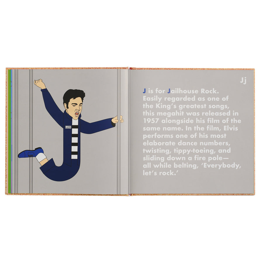 Alphabet Legends Elvis Legends Alphabet Book – flat lay
