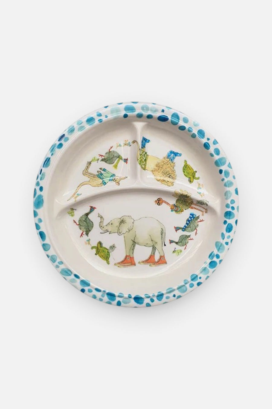 Always Relish Animal Friends Baby Divided Plate – front view