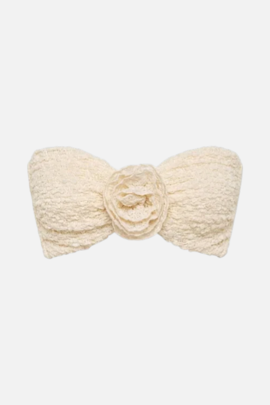 Montece Amalia Texture Rosa Bandeau Bikini Top