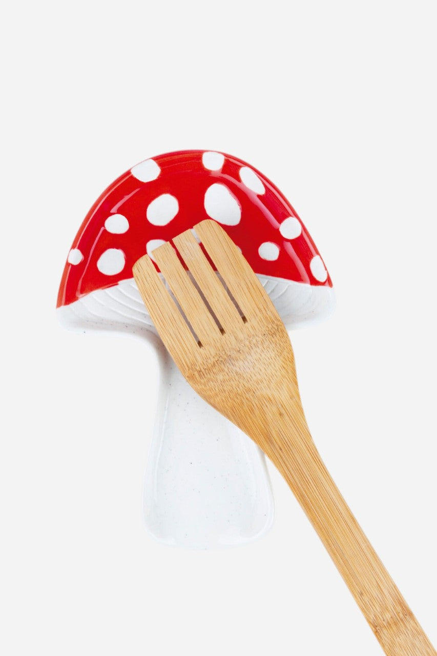 Amanita Red Spoon Rest – back view