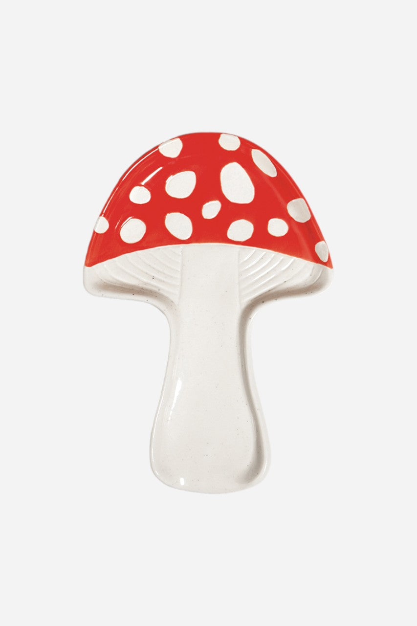 Amanita Red Spoon Rest – front view
