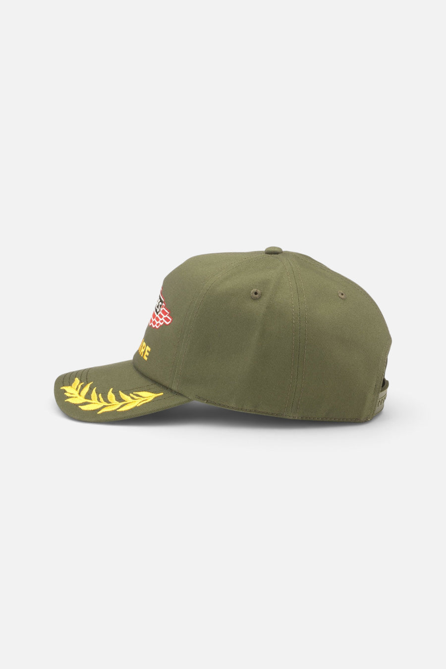 American Needle Ace Hardware Club Captain Hat in Army Green – side view