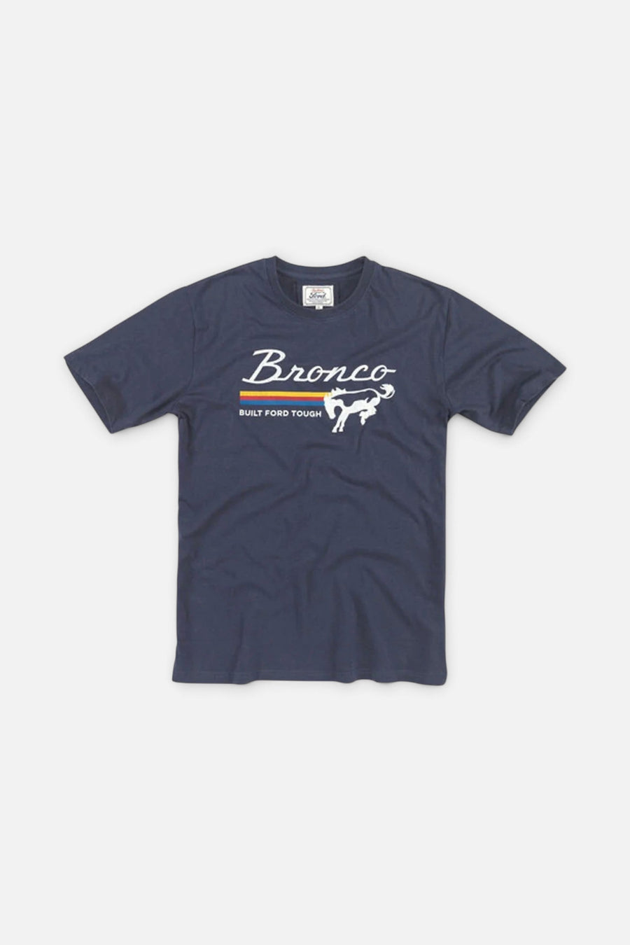 American Needle ANC Bronco Brass Tacks T-Shirt in Navy – front view