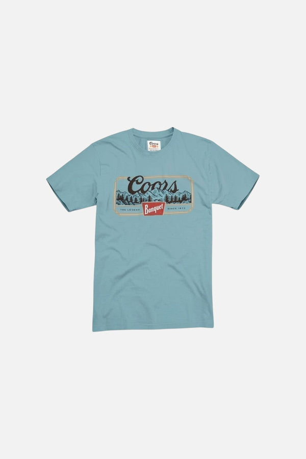 American Needle Coors Banquet Tee in Smoke Blue