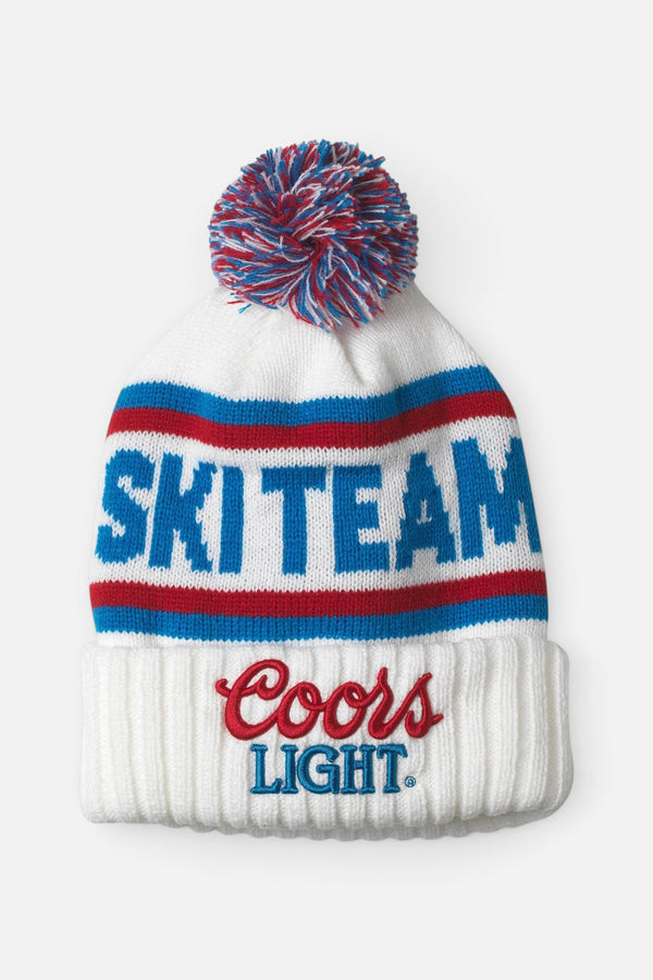 American Needle Coors Light Pillow Line Beanie in White
