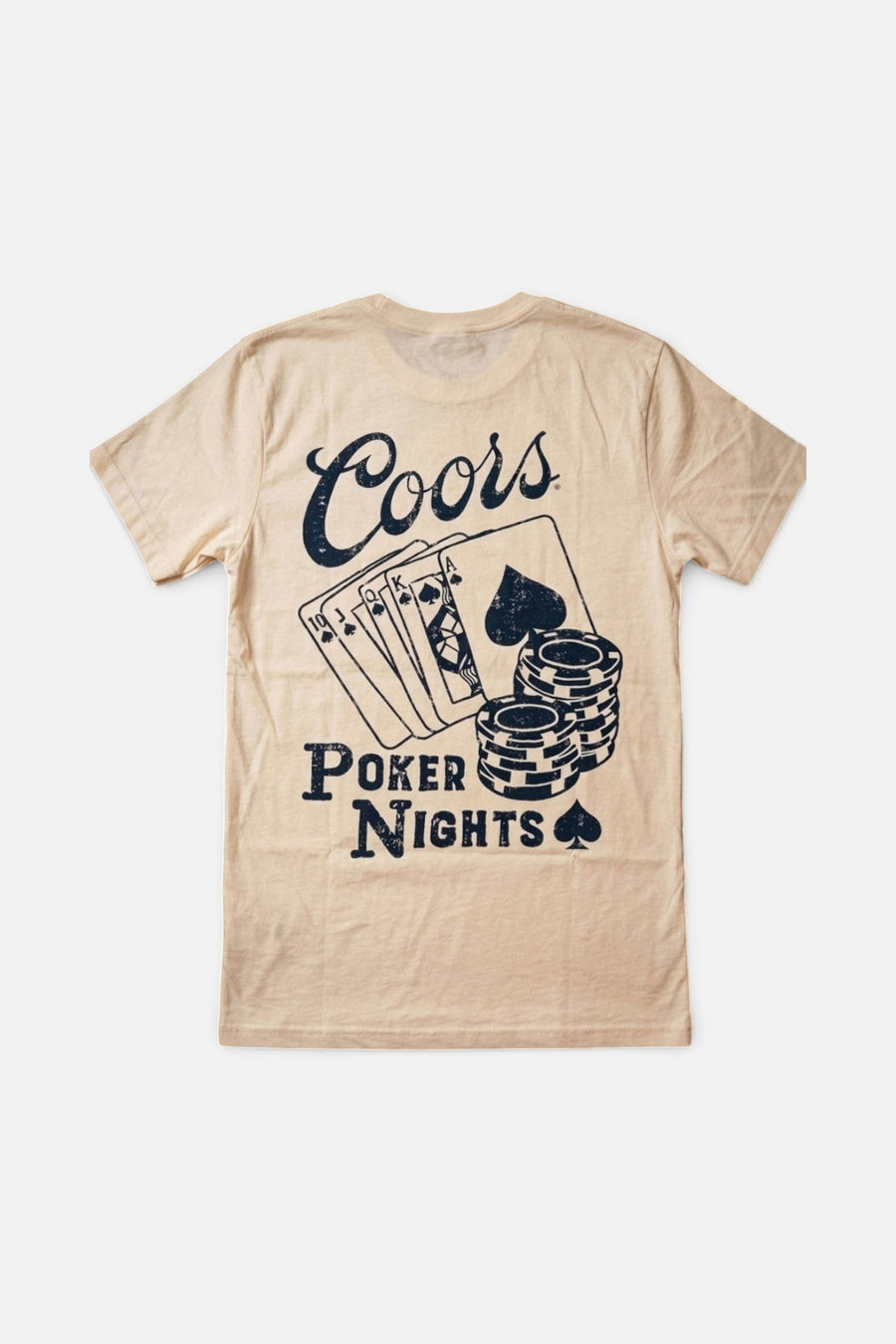 American Needle Coors Poker Night Tee in Natural – back view