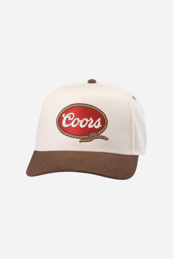 American Needle Coors Wrangler Hat in Ivory and Brown