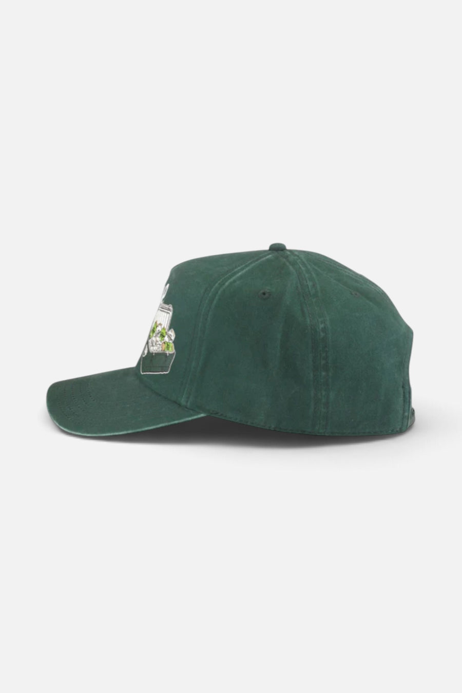 American Needle Garage Beer Walker Hat in Bottle Green – side view