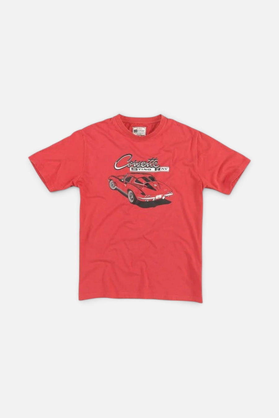 American Needle GM Corvette Brass Tacks T-Shirt in Red – side view