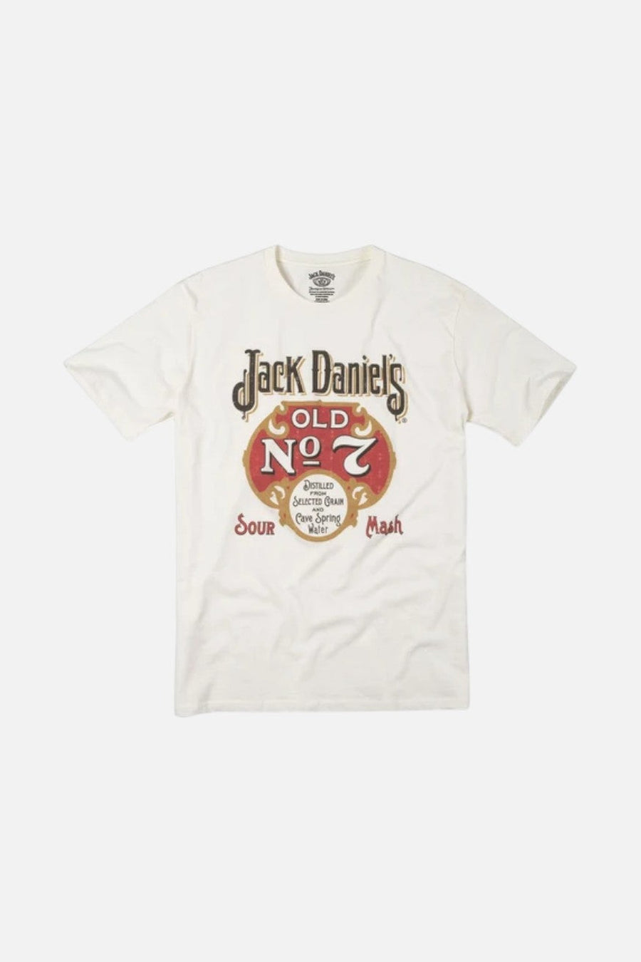 American Needle Jack Daniel's Sour Mash Tee in Natural – front view