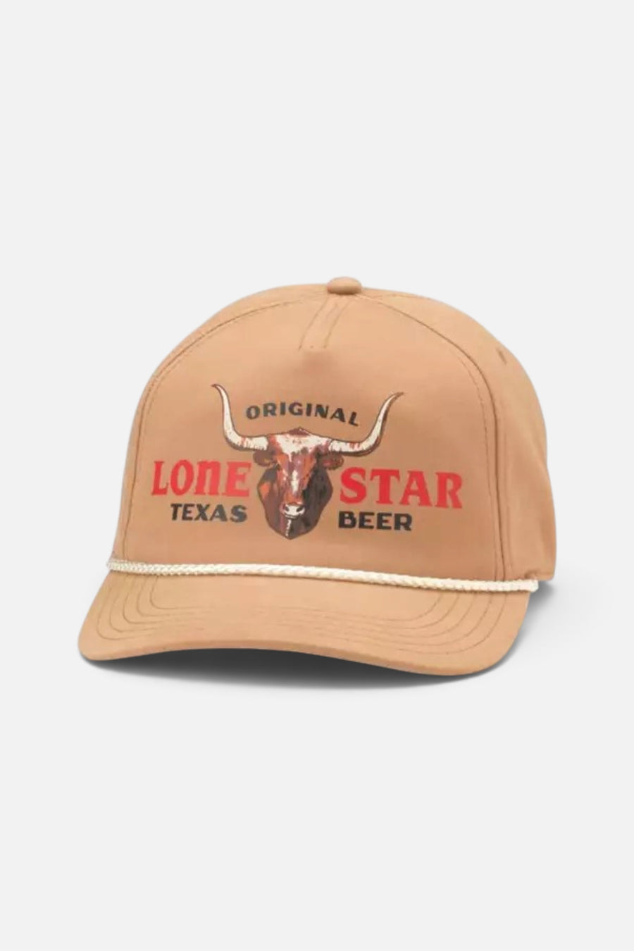 American Needle Lone Star Canvas Cappy Hat in Wheat – front view
