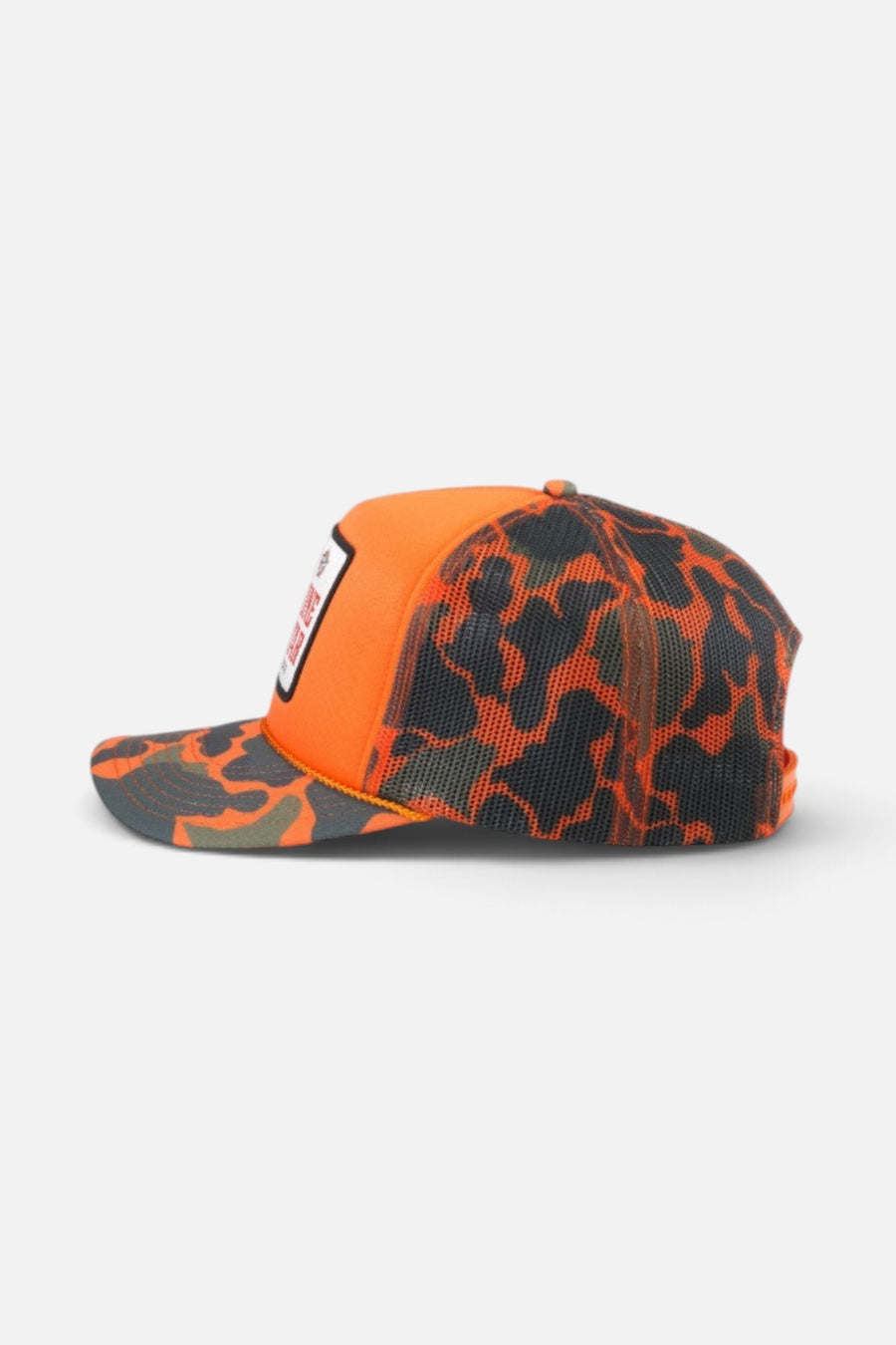American Needle Lone Star Mallard Foamy Hat in Orange – side view