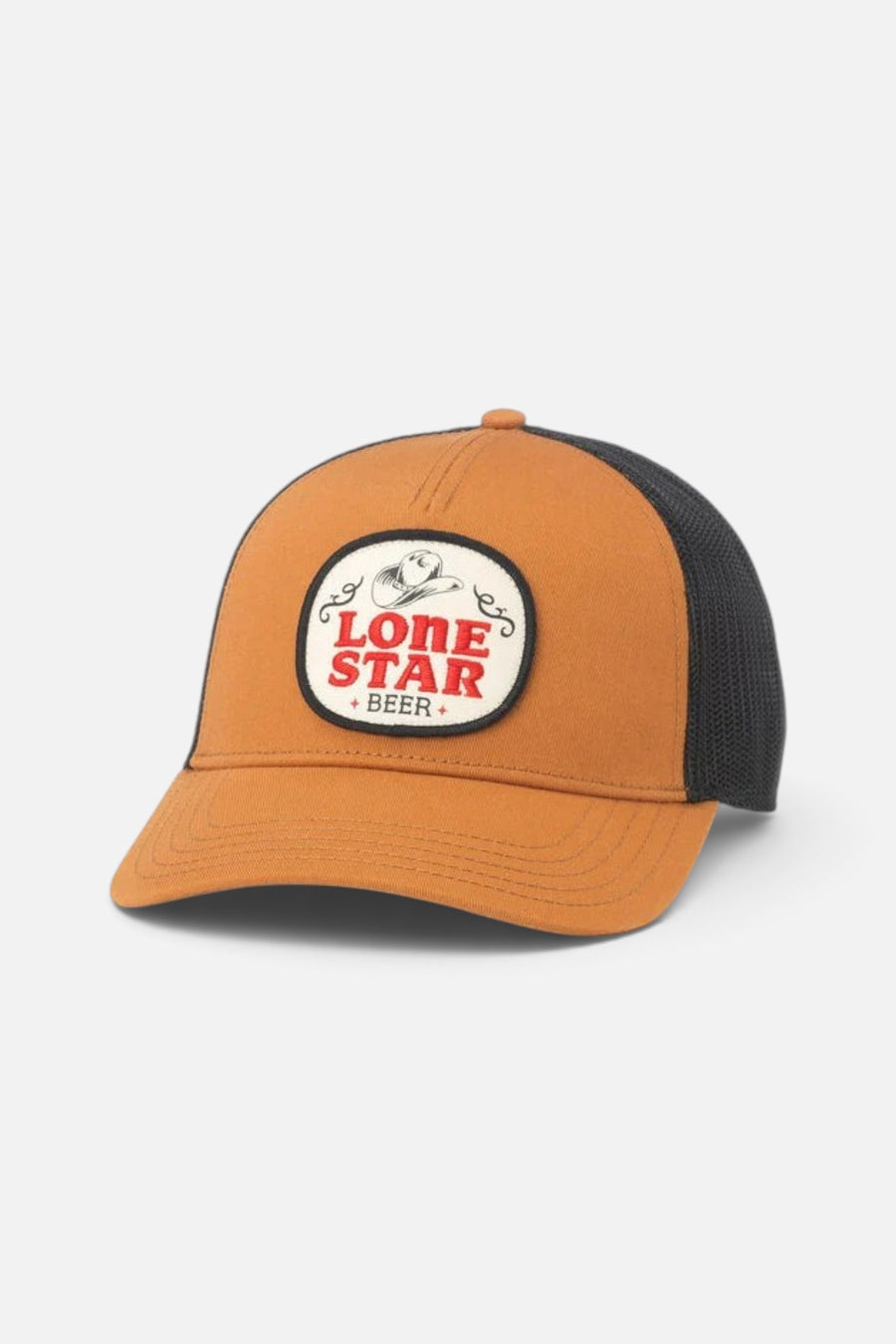 American Needle Lone Star Twill Valin Patch in Black-Light Hazel – front view