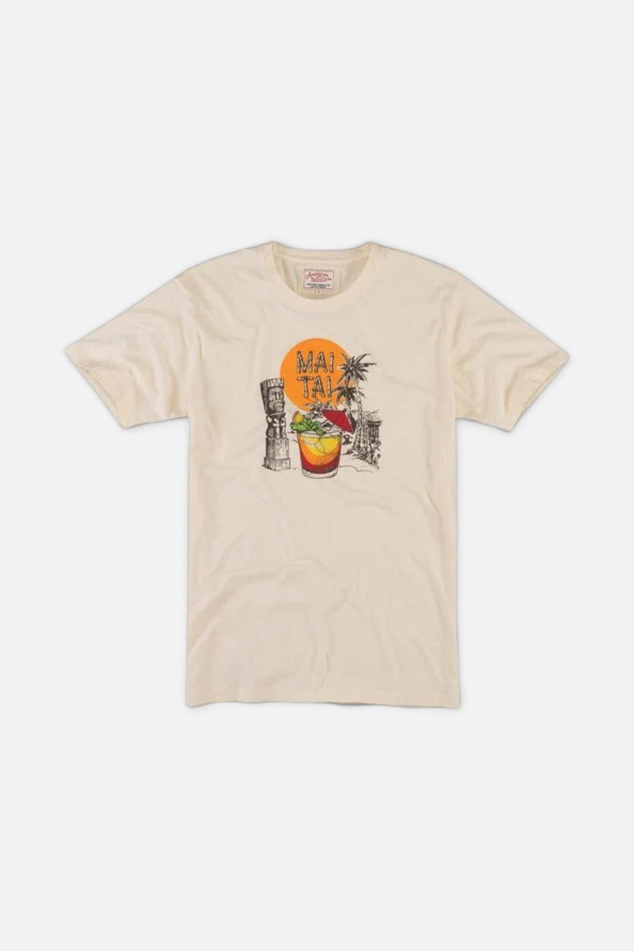 American Needle Mai Tai Brass Tacks Tee in Cream – front view