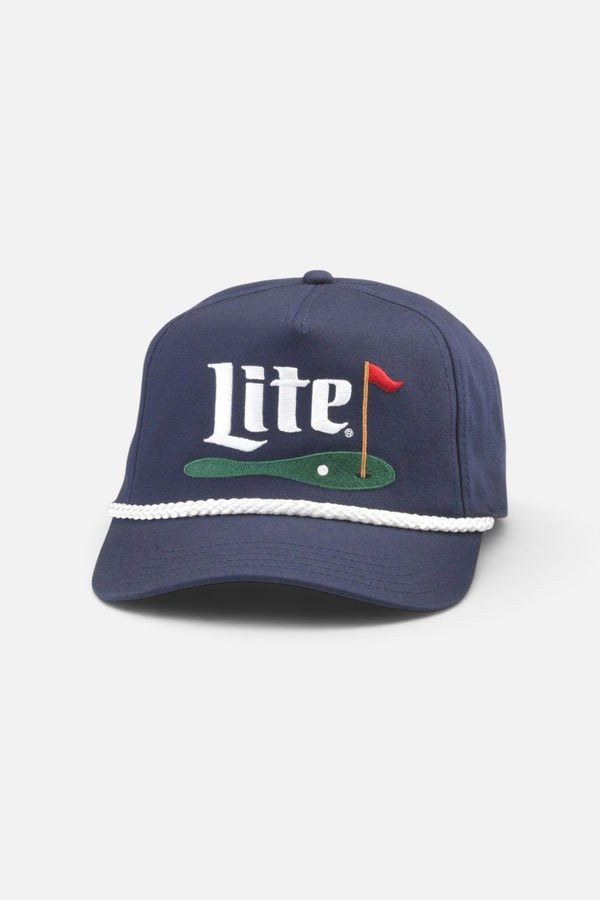 American Needle Miller Lite Roscoe Golf Hat in Navy