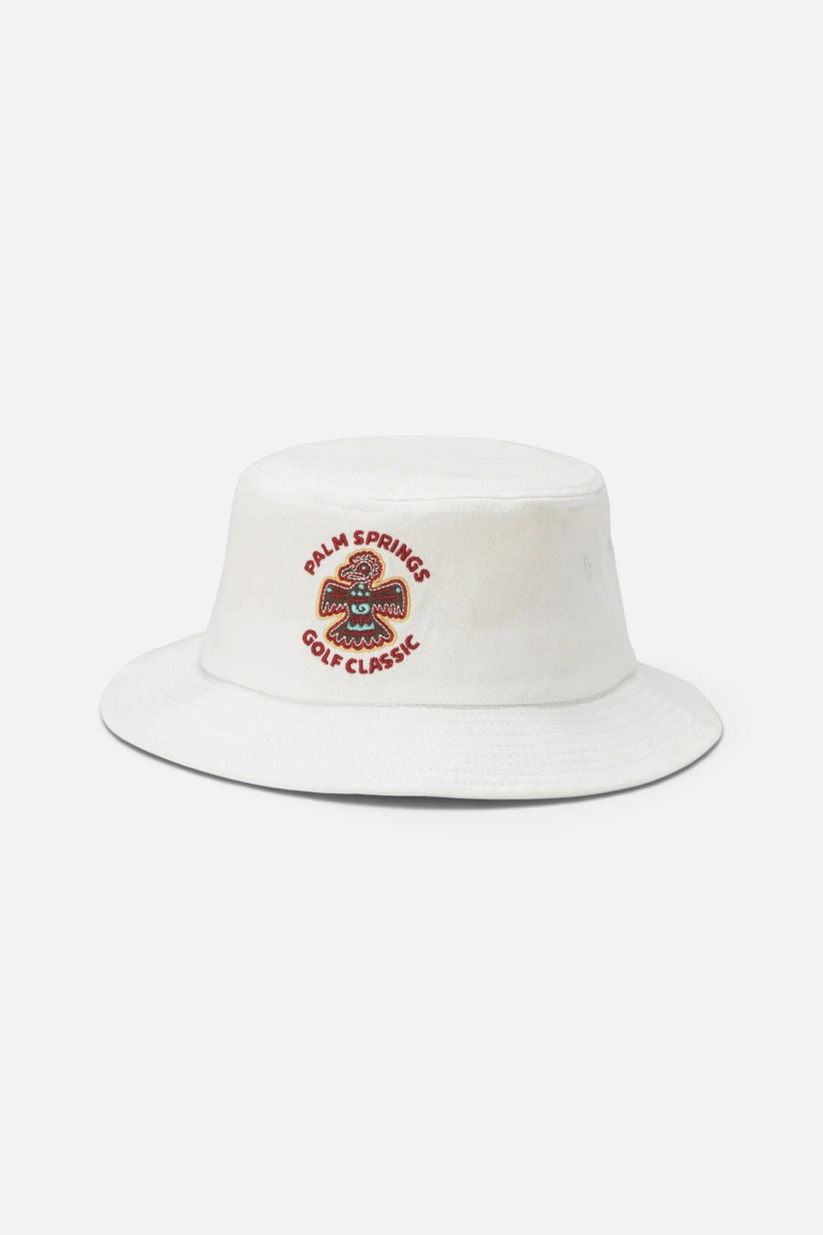 American Needle Palm Springs Twill Bucket in White – front view