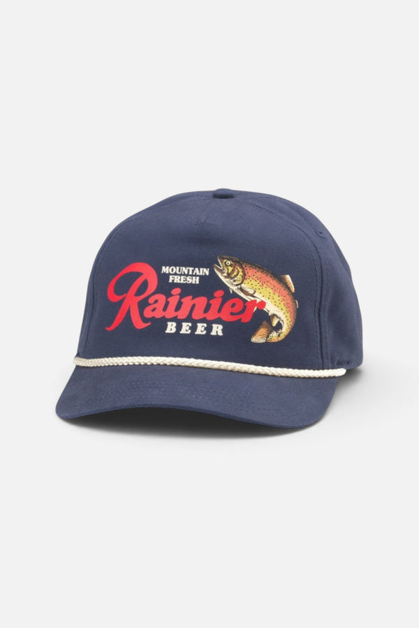 American Needle PBC Rainier Canvas Cappy Hat in Navy