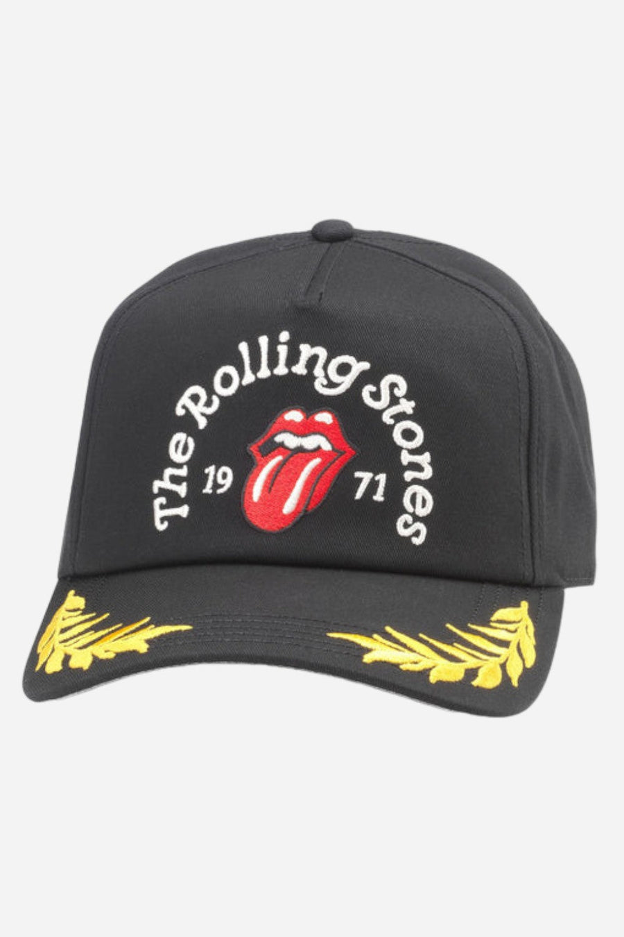 American Needle Rolling Stones Club Captain Hat in Black – front view