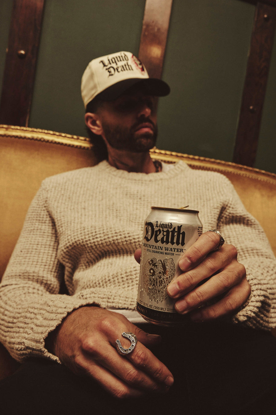 American Needle Roscoe Twill Hat- Liquid Death – on model