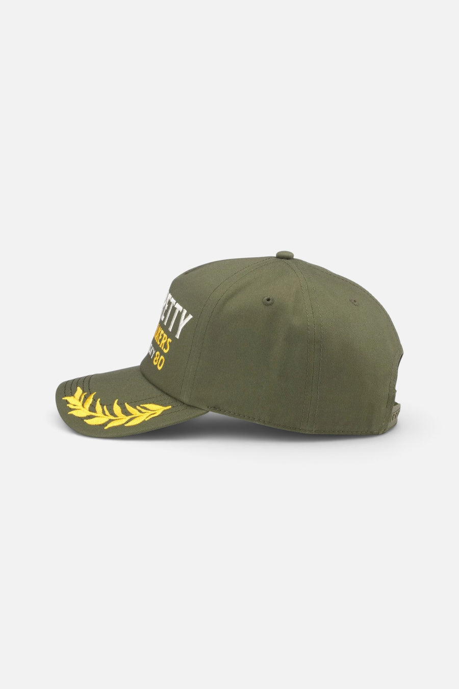 American Needle Tom Petty Club Captain Snapback Hat in Army Green – back view