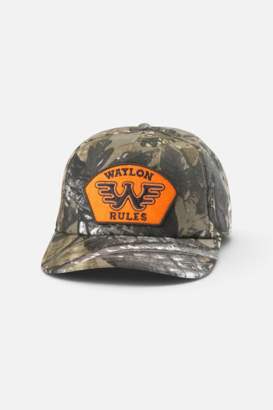 American Needle Waylon Jennings Camo Roscoe Hat – front view