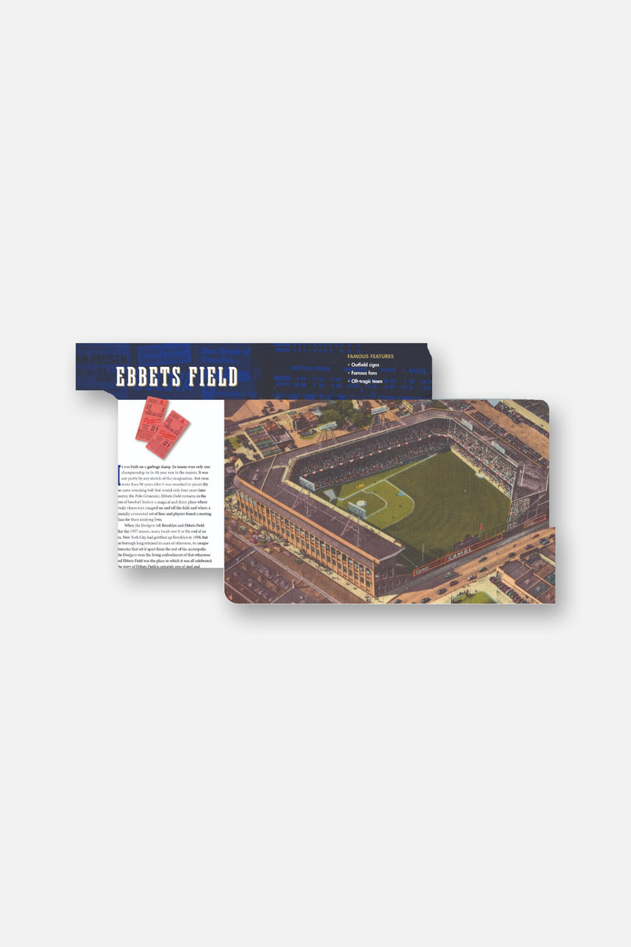 America's Classic Ballparks Book – detail