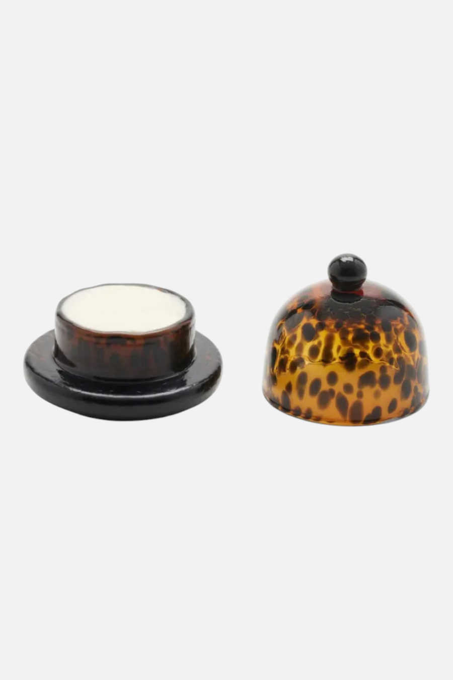 Andrew Tortoise Round Butter Dish – back view