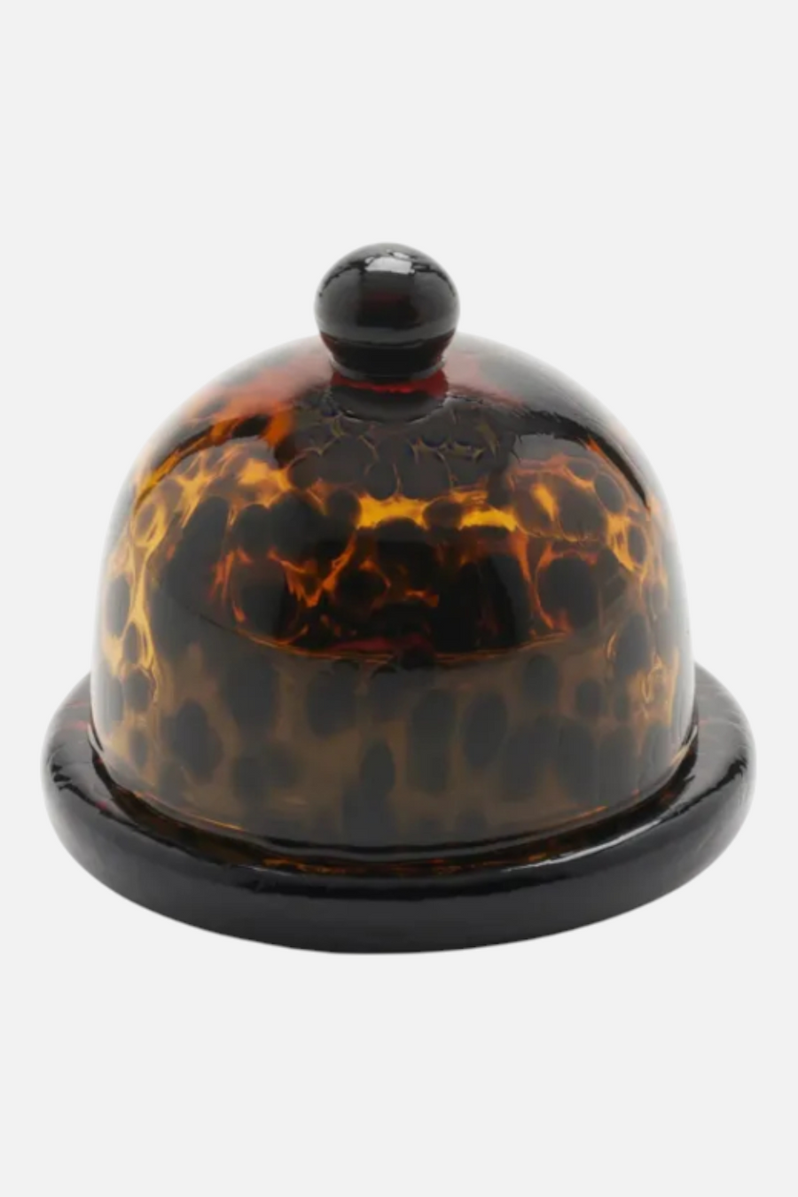 Andrew Tortoise Round Butter Dish – front view