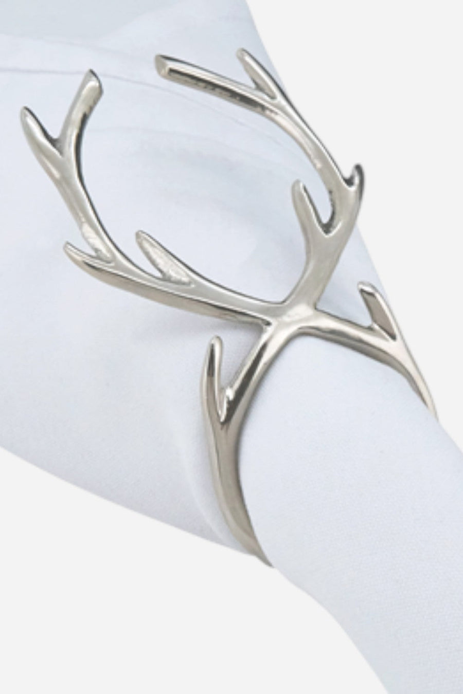 Antler Napkin Ring Set of 4 – side view