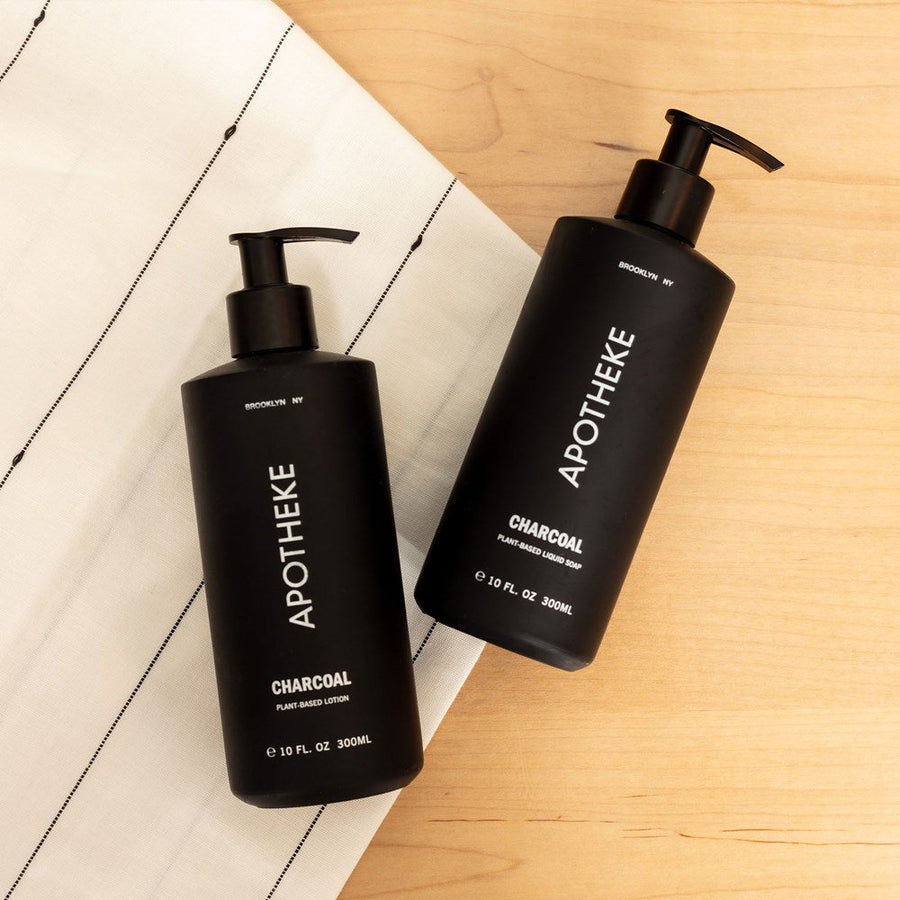Apotheke Charcoal Lotion – side view