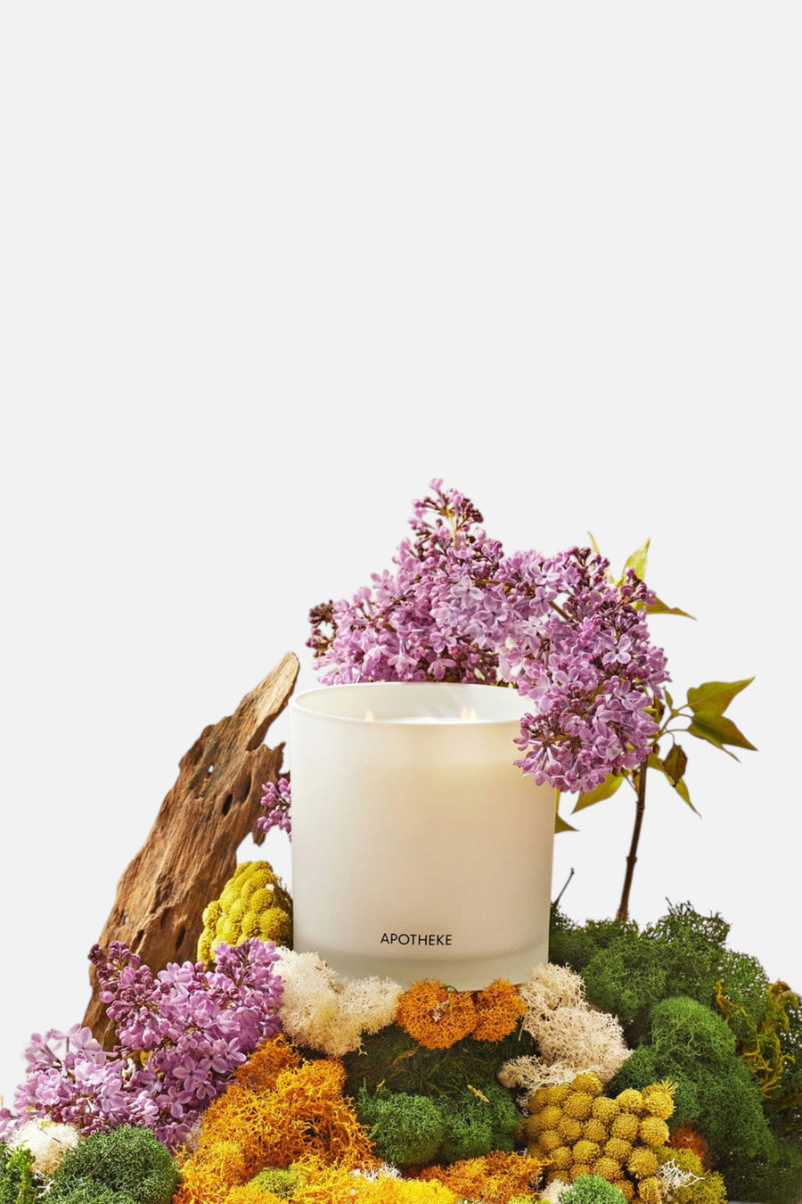 Apotheke White Vetiver 3-Wick Candle, 26 oz. – back view