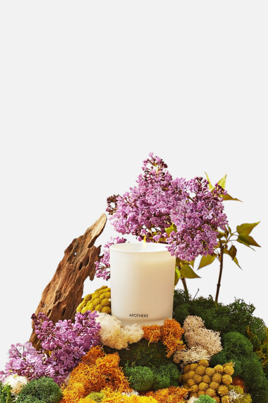 Apotheke White Vetiver Classic Candle – back view