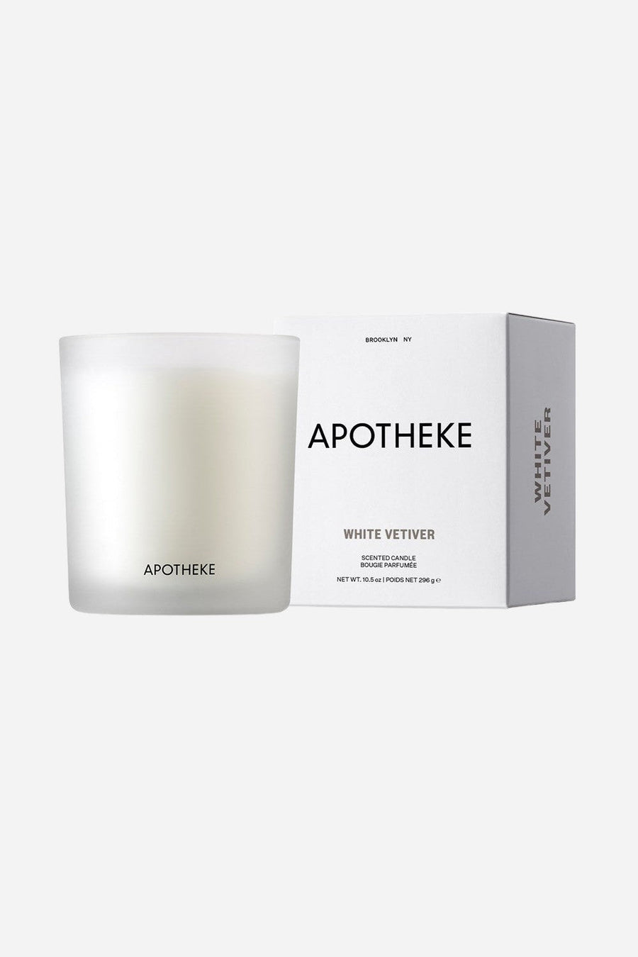 Apotheke White Vetiver Classic Candle – front view