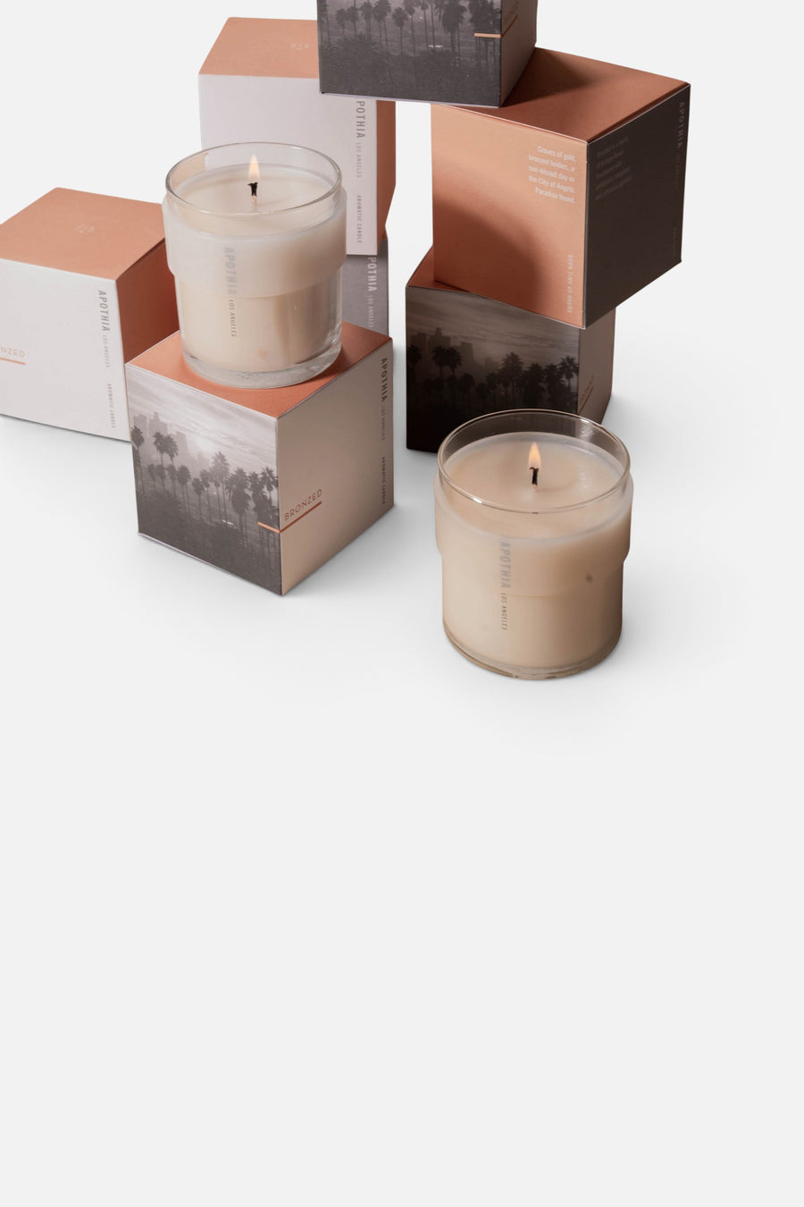 Apothia BRONZED | Orange Blossom x Jasmine | Candle – side view