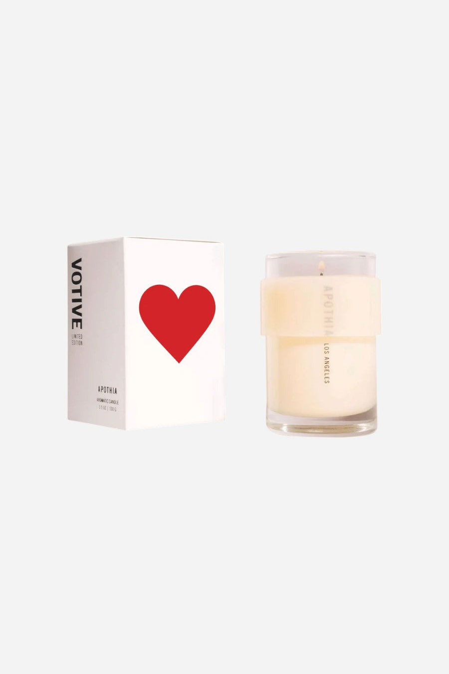 Apothia Heart Valentine's Day Limited Edition Candle – front view