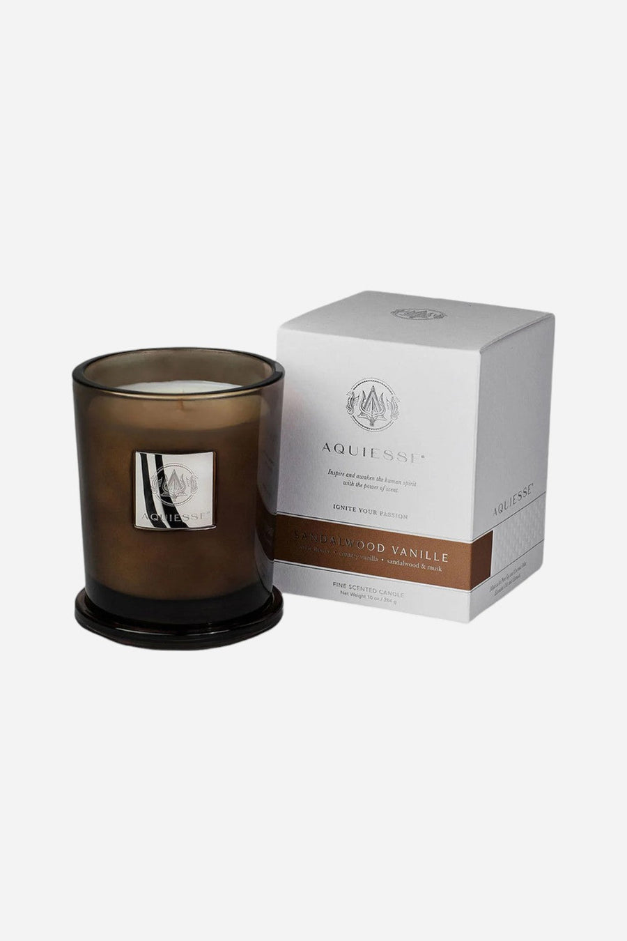 Aquiesse Sandalwood Vanilla Large Candle – front view