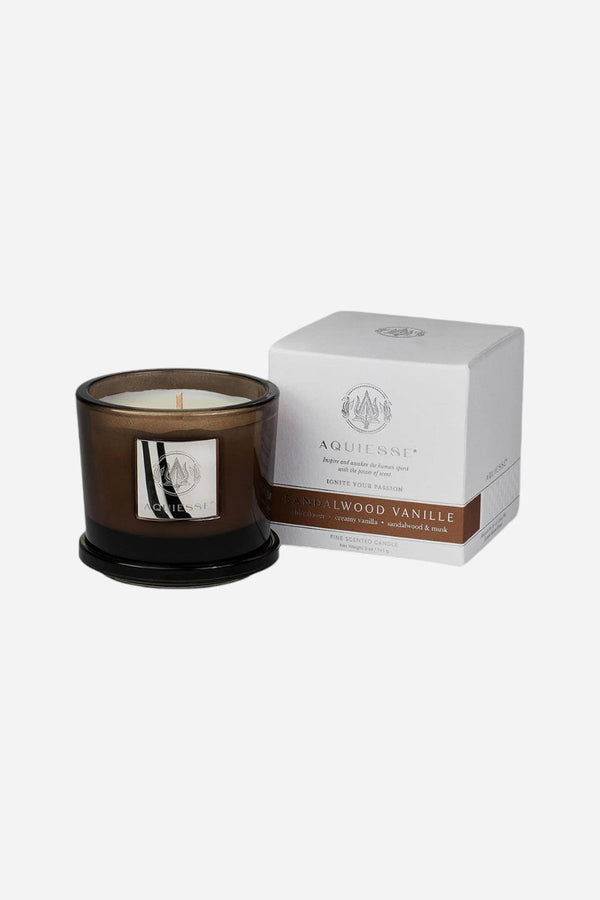 Aquiesse Sandalwood Vanilla Medium Candle