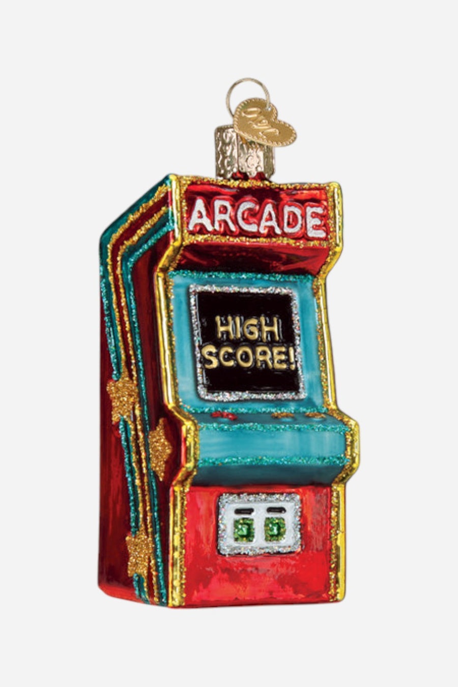 Arcade Game Ornament – front view
