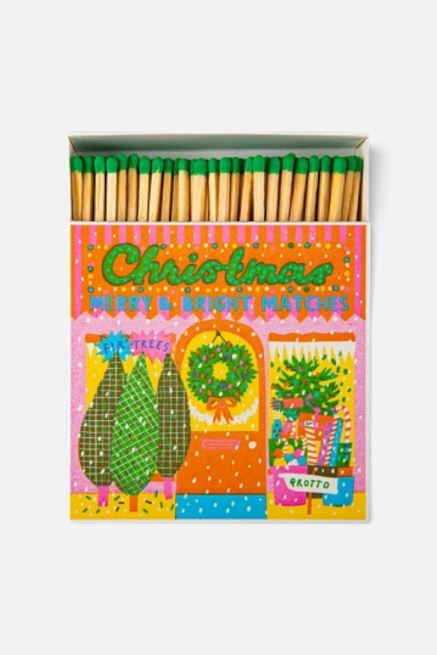 Archivist Christmas Supplies Square Matches – back view